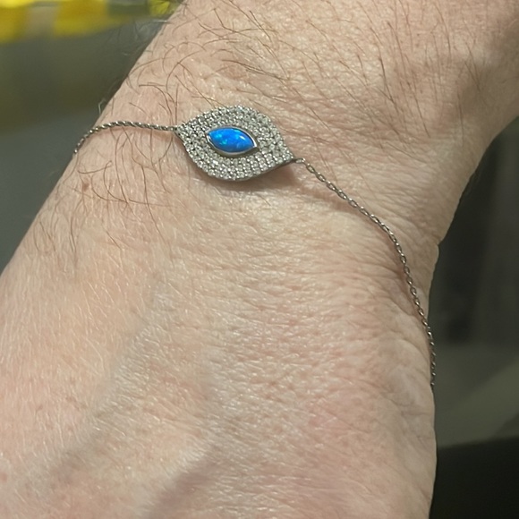 925 sterling silver evil eye bracelet - Picture 6 of 9